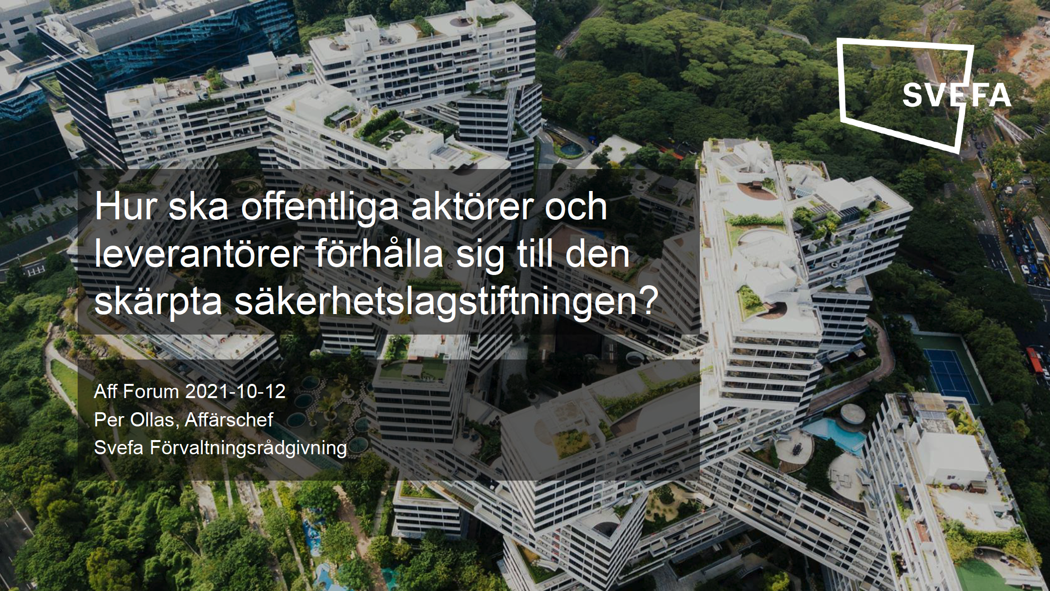 Seminarium – Säkerhetsklassad upphandling